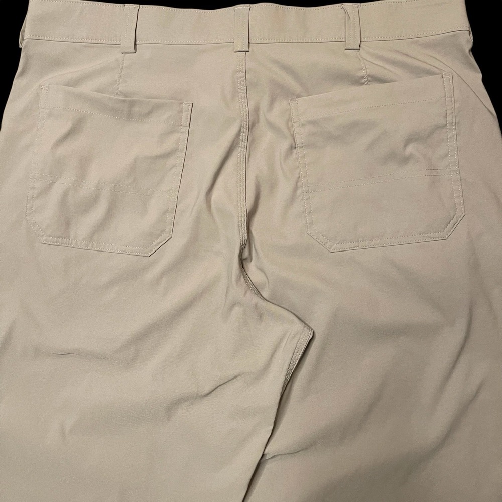 Duluth Trading‎ Flex Dry On The Fly Pants Mens 38x32 Relaxed Fit Beige Stretch - Picture 3 of 7